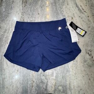 NWT Head Women's Large Athletic Shorts Navy Blue Performance
